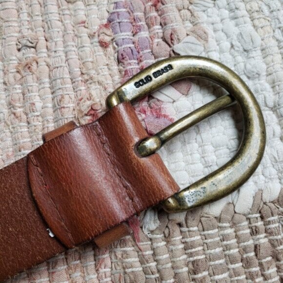 Fossil Bohemian Leather Belt Grommets Studded size Medium - Picture 8 of 11